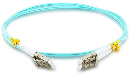 Boobrie LC to LC Fiber Patch Cable 1M Multi Mode OM3 Duplex Jumper LSZH 50/125μm 10Gb/Gigabit Optical fiber Cable for Ethernet Data Transmission and Bidirectional Communication SFP Transceiver