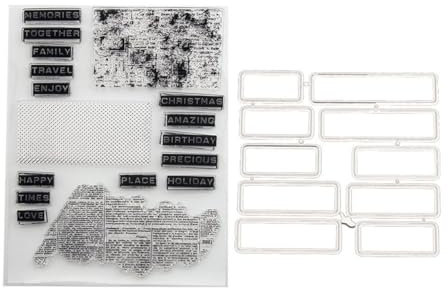 Words Silikon-Stempel- und Stanzformen-Set für Kartenherstellung, DIY, Prägung, Fotoalbum, dekoratives Handwerk