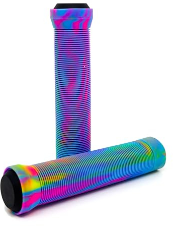 Team Dogz Lenkergriffe für Stunt-Scooter, Fahrräder, MTB, BMX usw., aus weichem Gummi, Flanschlos, gemischt, mit Stunt-Enden, Länge 150 mm mit 22 mm Innendurchmesser, für Standard- und übergroße