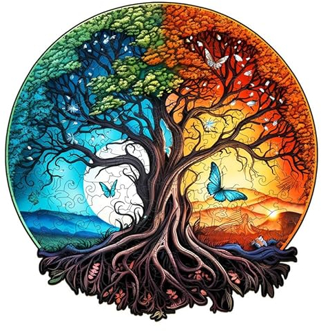 KAAYEE Puzzle in Legno 280 Pezzi, Animali Con Scatola Regalo