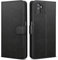 NWNK13 For Samsung Galaxy A05 Case Leather Wallet Book Flip Stand View Phone Cover with Card Holder Slots Compatible with Galaxy A05 (Black)