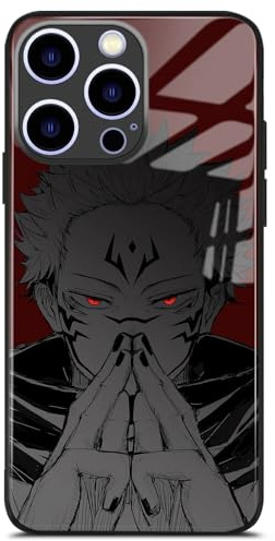 Akatxezy Sukuna JJK Anime-Handyhülle, einzigartiges Design, Manga-Charaktere, Schutzhülle für iPhone 12 Pro