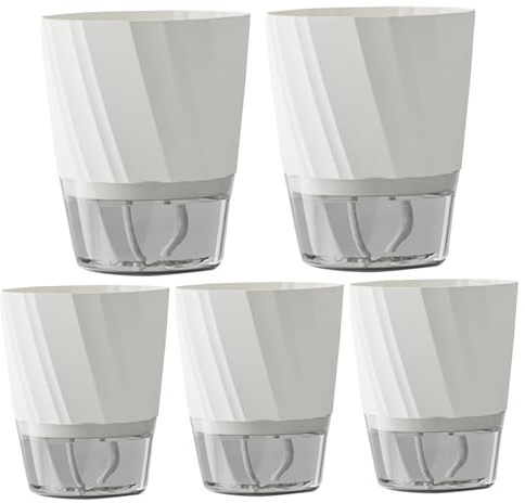 Hperu 5pcs Auto-arrosage Pot, Plante d'auto-arrosage Pot en intérieur