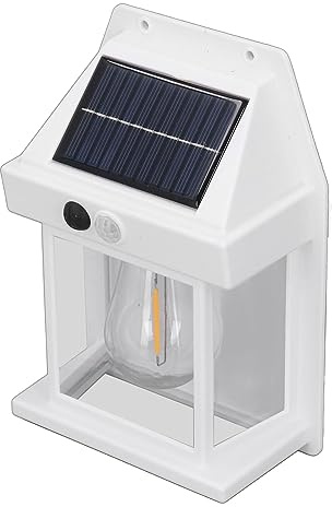 Yunir Solarleuchten für den Außenbereich, Wasserdichte Lampe mit IP65, LED-Außenwandleuchten aus Wolfram, Solar-Verandaleuchten für den Außenbereich mit Drei Lichtmodi für Geländer,