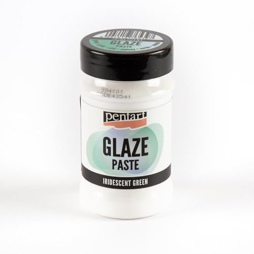 Pentart P43541 Glasurpaste 100ml irisierend grün, 1, One size
