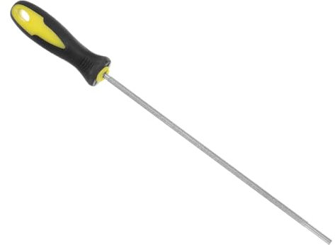 CoCud Diamond Chainsaw File, 5/32(4mm) 80 Grits, High Hardened Round Sharpener Files with Non-Slip Handle - (Applications: for Sharpening Chain Saws)