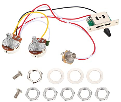 Vaguelly 3sätze Potentiometer Gitarre Elektronik-bausatz Wege-schalter Hochwertige Steuerung Für Musikinstrumente Zubehör Für Gitarrenliebhaber