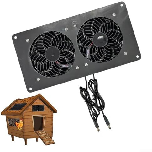 for HPLIVE DC 12 V Solar Panel Extractor Fan, 3000 rpm, Air Extraction for Office, Outdoor, Dog House, Cooling (without Solar Panel)