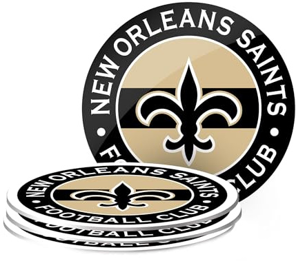 New Orleans Saints NFL 4er Set Untersetzer Coaster Set Bierdeckel