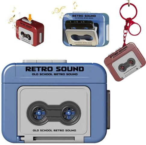 Rtyweth Retro Blockflöte Paar Geschenk Schlüsselanhänger Mini beschreibbare Musik Ornamente Spaß Klassisch Schwarz Geschenk D0h8 Box Anhänger Paar Spaß