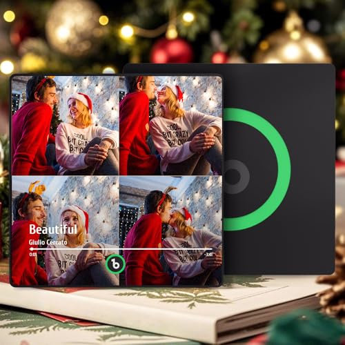 Imán de Refrigerador con Música Personalizado Reproductor de Música con Foto Portada Álbum Puede Reproducir Imán Personalizable para Nevera Parejas Decoración del Hogar Amantes de la Música