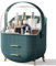 Warmiehomy Multi-Function Make Up Case Dustproof Cosmetic Storage Box, Organizer Skin Care Products Jewelry Organizer skin care organiser for Bedroom Bathroom Desktop (Green)