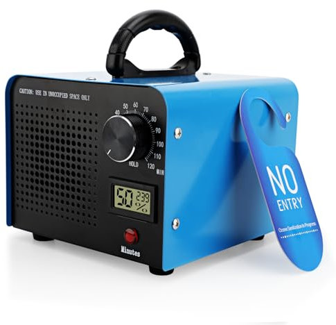 MEKOTRIN Generator 40,000 mg/h Machine with 120 Min Timer for 4,000 Sq.ft Room, Commercial Industrial Odor Removal Eliminator, Air Purifier for Home Car Pet Room Smoke Kitchen(Blue)