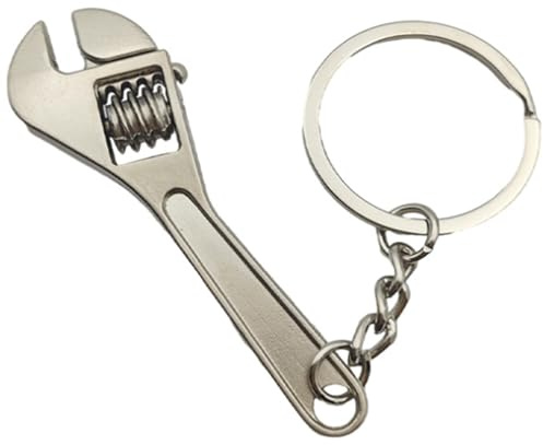 Schlüsselanhänger Rollgabelschlüssel Engländer Werkzeug - Lustiges funktionsfähiges Accessoire für Handwerker, Heimwerker und als Geschenk