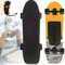 ZXSYYDS Elektro-Skateboard, 8-lagiges Ahorn-Longboard, kabellose Fernbedienung, Geschwindigkeiten einstellbar, 150 kg Tragkraft, 5800-mAh-Akku,F