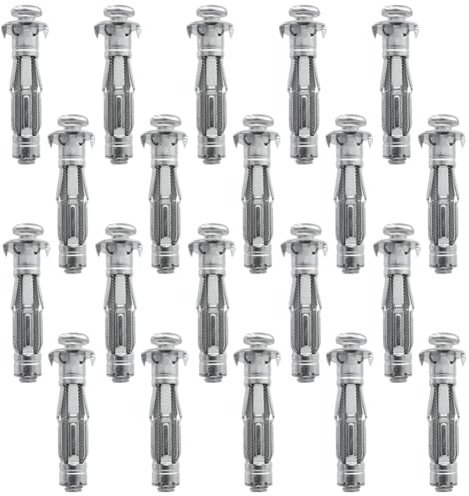 20 Stück Hohlraumdübel, M8x52mm Hohlwanddübel, Spreizdübel, Robuste Hohlwandanker für Befestigungen in Gipskartonplatten, Heimdekoration