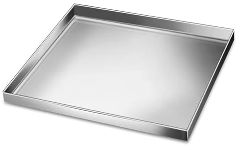 Bandeja para Lavadora, Bandeja de Goteo de Aceite de Acero Inoxidable para Debajo Del Auto, Bandeja de Goteo Rectangular para Lavavajillas Sin Drenaje, para Cocina y El Hogar(80x80cm)