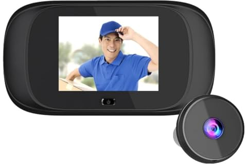 FUANA Spioncino digitale per porta con telecamera per porta, 2,8 pollici, per visione notturna e sicurezza domestica