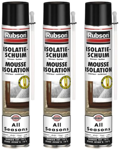 All Season Mousse de construction, en polyuréthane, isolante, 3 x 750 ml