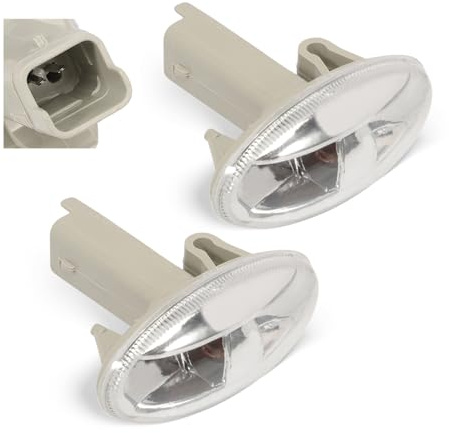 ZEALfix 2x Seitenblinker 12V Peugeot 206 307 107 1007 Partner C1 C2 C3 C5 Berlingo Xsara 6325.G3 6325G3 mit Lampenfassung und Leuchtmittel