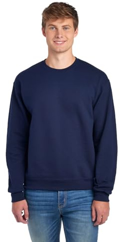 Jerzees Men's NuBlend Fleece Hoodies and Sweatshirts, Sweatshirt - Navy, XXXL