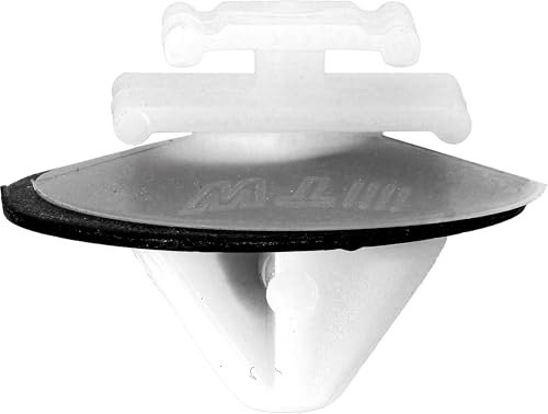Agrafe de Moulure Ceinture de Caisse pour Véhicules Peugeot/PSA, 8.5mm Poinçon, Lot de 8, Blanc/Noir
