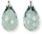 HEIDE HEINZENDORFF Einhängerpaar facettierter Quarztropfen, Aqua, (BxH) 11 x 17 mm, silber