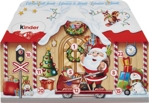 kinder Mix Adventskalender 3D Haus, in zwei Designs, 1 Pack (1 x 234 g)
