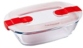 Pyrex Cook&Heat Dose, Glas, Transparent, 17 x 10 x 5 cm - 0,4 Liter, 1 Stück