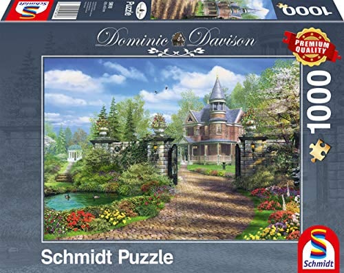 Schmidt Spiele 59618 Dominic Davison, Idyllisches Landgut, 1000 Teile Puzzle