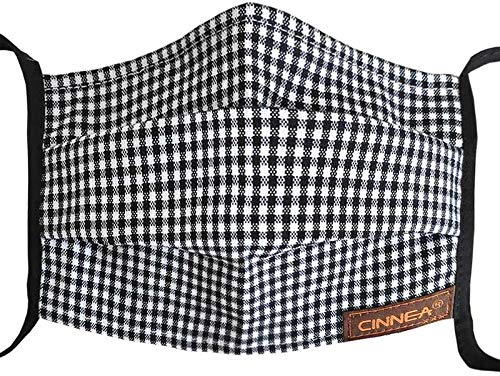 2 Stk. Vichy-Karo Community-Maske von CINNEA® Behelfsmundschutz UNISEX