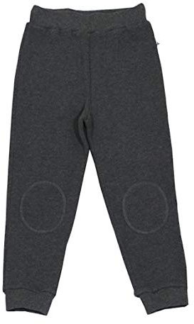 Leela Cotton - Pantaloni da bambino in cotone biologico, per il tempo libero antracite. 116