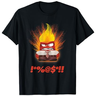 Disney Pixar Inside out Angry Maglietta