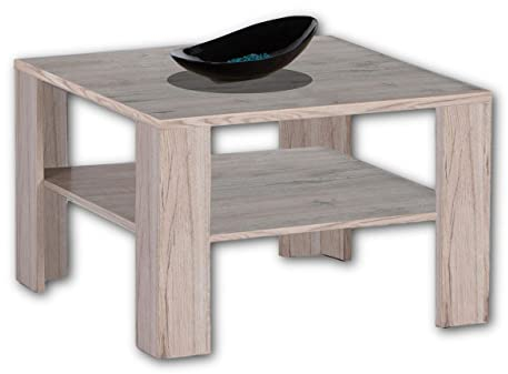 JOKER MINI Couchtisch in San Remo Optik - platzsparender Sofatisch mit Ablage für Ihren Wohnbereich - 70 x 44 x 70 cm (B/H/T)