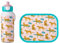 Mepal - Lunch-Set Campus - Lunch-Set für Kinder mit Pop-up Trinkflasche & Lunch Box - Lunch-Set für die Schule oder unterwegs - Spülmaschinenfest & BPA-frei - 400 ml + 750 ml - Leopard