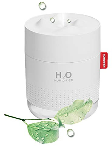 Portable Humidifier for Home, 500ML for Plants with Two Mist Modes and Night Light, Auto-Off, for Bedroom/Baby/Plants