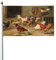 Fahnen, Hühner vom Bauernhof Flagge 5 Fuß x 3 Fuß mit Ösen Banner Polyester Gartenflaggen Hauswandflaggen für drinnen und draußen