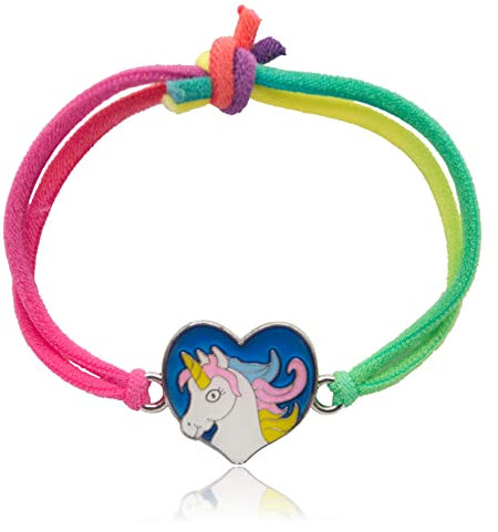 WAGOMA® Stimmungsarmband mit Einhorn Anhänger 3 - Wechselt die Farbe - Kinderarmband in leuchtenden Regenbogenfarben - Als Einhorn Geschenke für Mädchen oder Mitgebsel zum Kindergeburtstag