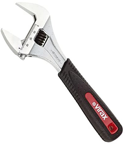 Virax Clé à molette à ouverture extra large 10' - capacité 53 mm - 017055