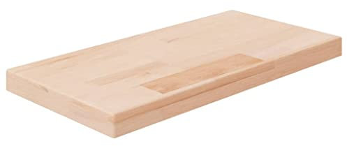 vidaXL Regalboden, Regalbrett mit viel Stauraum, Holzplatte zur Aufbewahrung, Wandboard Einlegeboden Wandregal, Unbehandeltes Massivholz Eiche