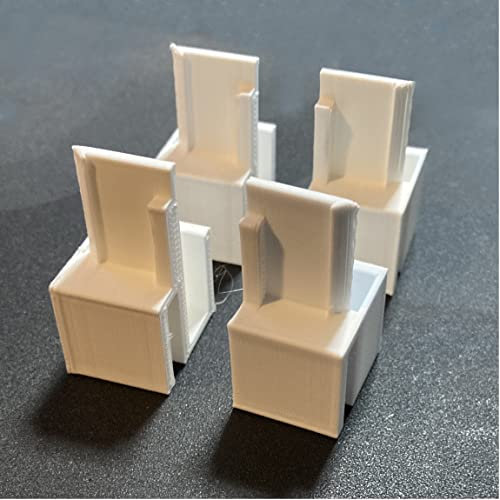 Lot 4 guides de porte de placard coulissant Optimum/Form droit/gauche blanc rails