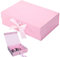 Geschenkbox mit Schleife, 21x17 x7 cm Magnetische Geschenkboxen, Geschenkbox, Geschenkboxen mit Deckel, Geschenk Verpackungsbox, Geschenkverpackung Box für Hochzeiten Geburtstage Jubiläen (Rosa)