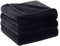 HOZY Plaid - Coperta in pile, 150 x 200 cm, colore: Nero morbido e caldo, 350 gsm, coperta per letto e divano in flanella, reversibile double face