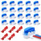 Smilcloud 20PCS Waterproof Wire Connectors Waterproof Cable Connector Crimps Gel Filled Lawnmower Connector with 5 Connection Terminals 314 Connectors for Automower Robotic Lawn Irrigation