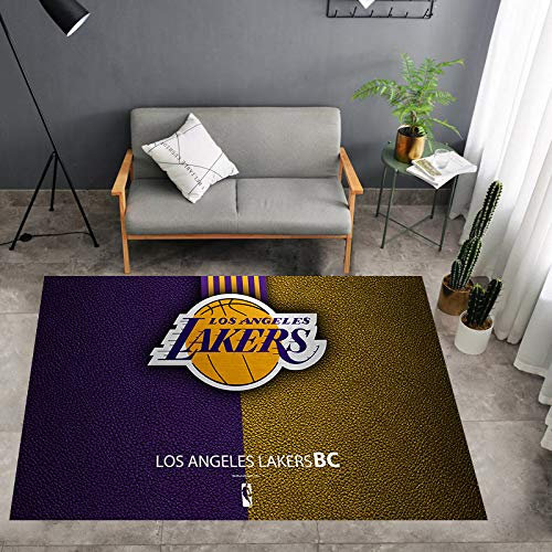 NUTANS Basketball bedruckter Teppich,Unverzichtbarer Teppich für NBA-Basketball-Enthusiasten,Trendige Fußmatten für Jungenzimmer 100 * 160cm