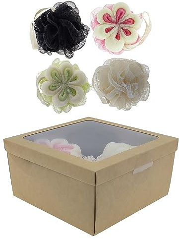 Set 2 Badeschwamm Duschknäul Ø 10 cm 4 Stück