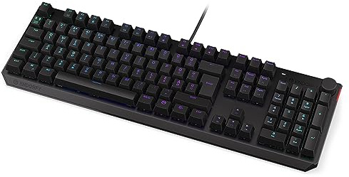 ENDORFY Thock HU Red, Kailh Red linear switches, Full Size Mechanical Keyboard, Hungarian Layout, ABS keycaps, Volume Control knob | EY5E010