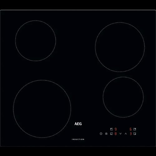AEG IBK64204CB - Piano cottura induzione, 4 fuochi, nero, 590x520 mm