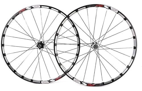 Fahrrad Radgruppe Radfahren Räder 26 27,5 Zoll MTB Fahrrad Laufradsatz Carbon Naben Scheibenbremsen Schnellspanner 7 8 9 1011 Geschwindigkeit (Color : Black, Size : 26inch)