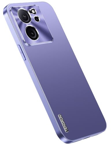 Wigento Für Xiaomi 13T / 13T Pro Feinmattes Metall Design Handy Hülle Cover Case Zubehör Lila